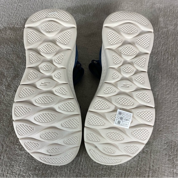 Skechers Slip-ins Sandals GOwalk Flex Womens Size 7 Navy Blue Strappy NEW - Picture 9 of 10